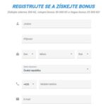 Registration form at Tipsport