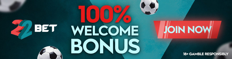 22BET bonus €120