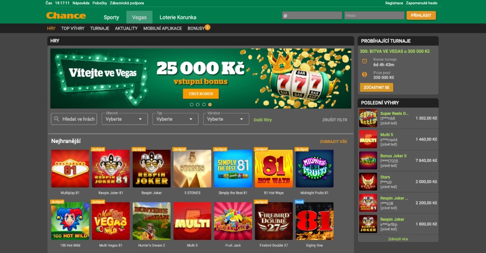 Chance Vegas casino web