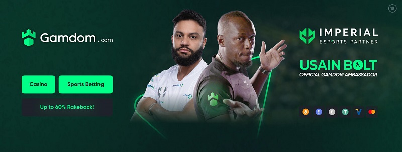The ambassador of bookmaker Gamdom is Usain Bolt