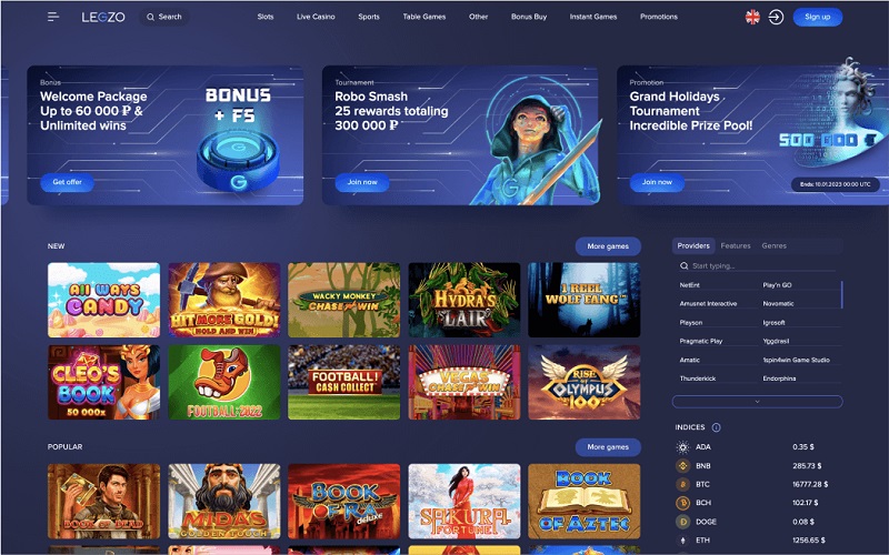 Legzo casino