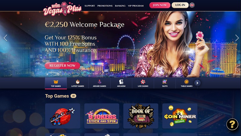 Vegas Plus casino bonus offer