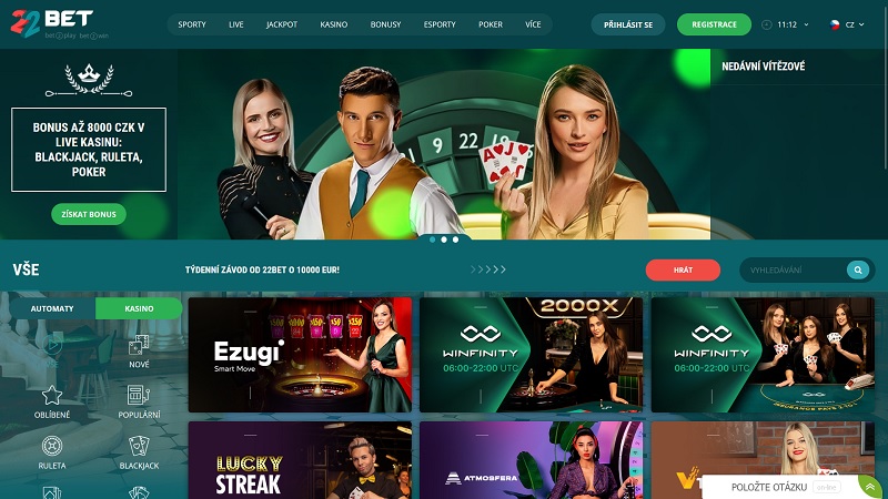 Live casino 22BET