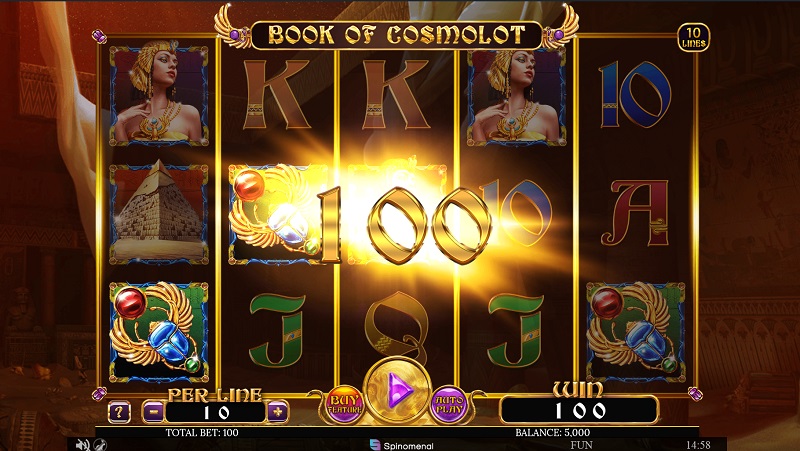 Book of Cosmolot náhled automatu