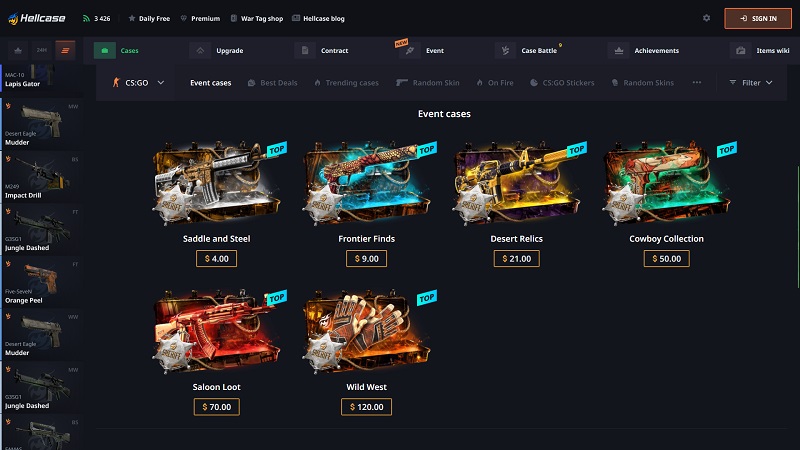 Hellcase Event Cases