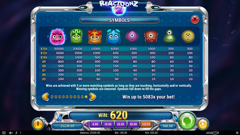 Reactoonz 2 automat