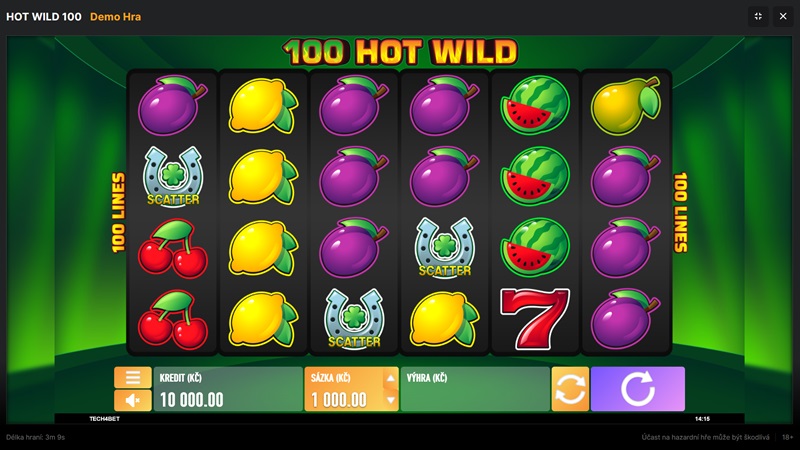 100 Hot Wild náhled automatu