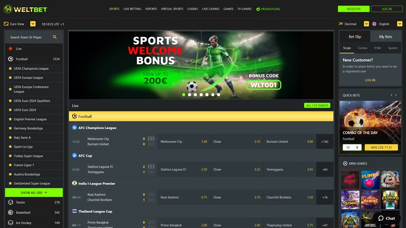 WeltBet website