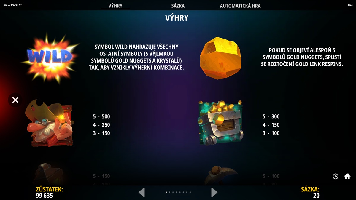 Gold Digger náhled automatu