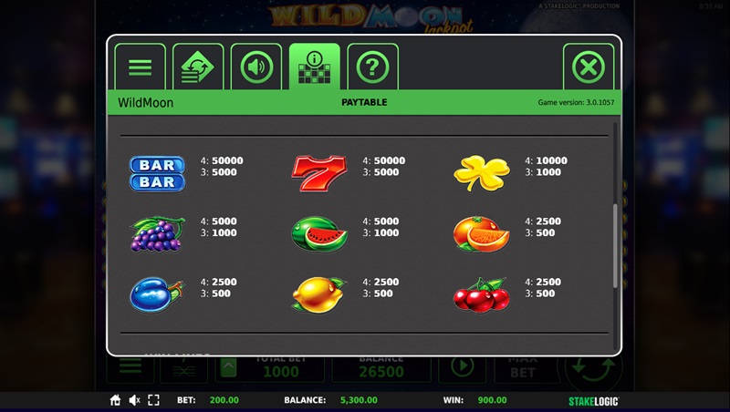 Wild Moon Jackpot náhled automatu