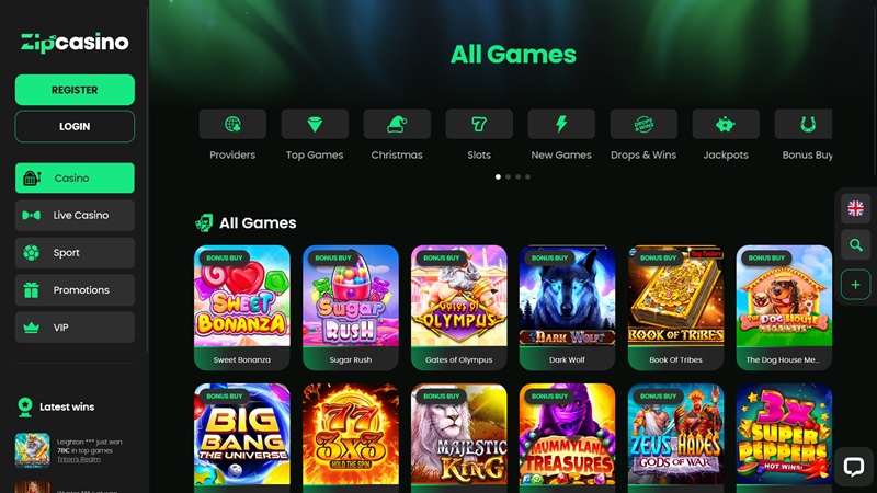Zipcasino online casino website