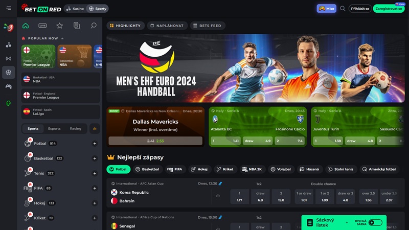 BetOnRed bookmaker website
