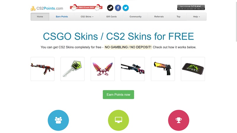 CS2Points website