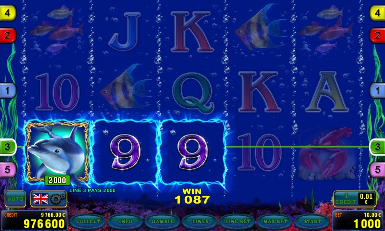 Slot machine Dolphin's Pearl deluxe