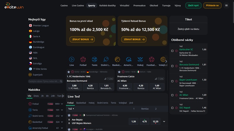 Excitewin website