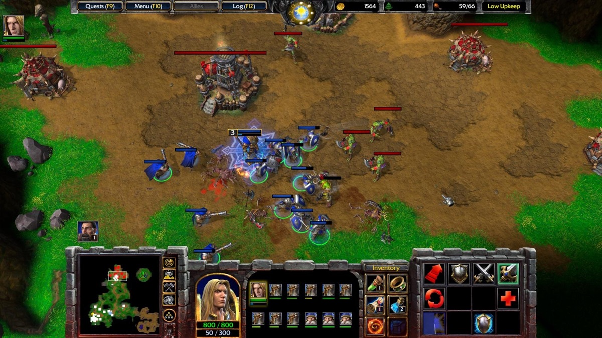 Ukázka ze hry Warcraft III: Reforged
