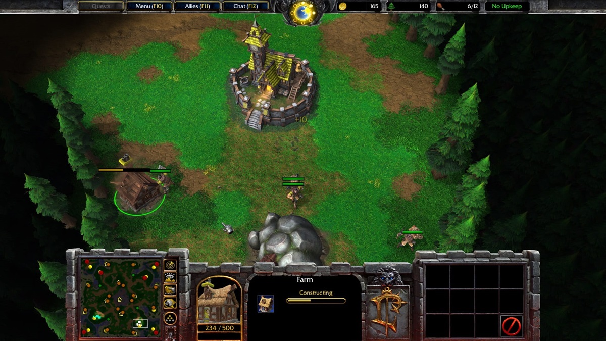 Ukázka ze hry Warcraft III: Reforged