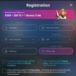 BuranCasino registration form