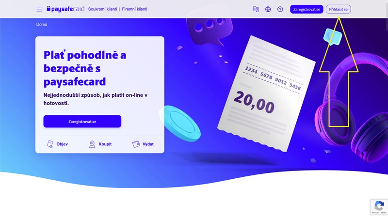 Paysafecard přihlášení