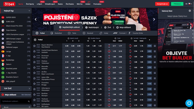 Bookmaker 31Bet