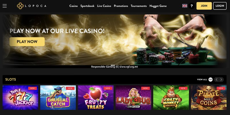 Lopoca online casino website