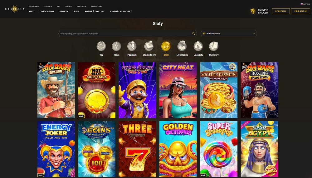 Preview of top slots in Casinoly online casino