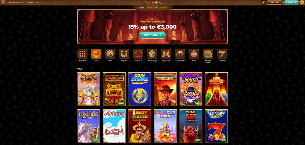 AmunRa TOP slots