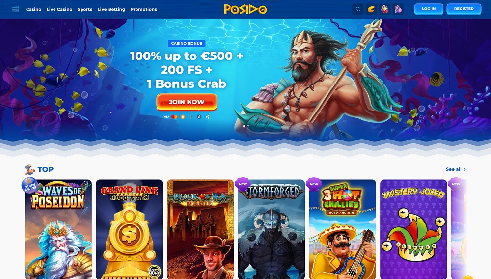 posido casino review header