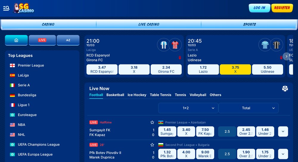 SGcasino Sportsbook