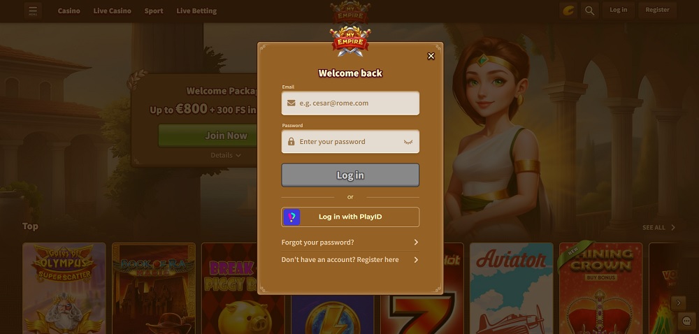 My Empire login