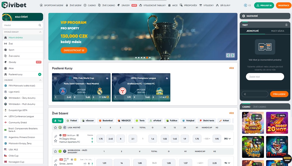 Ivibet sportsbook preview with generous bonuses and a rich selection of sports and events to bet on