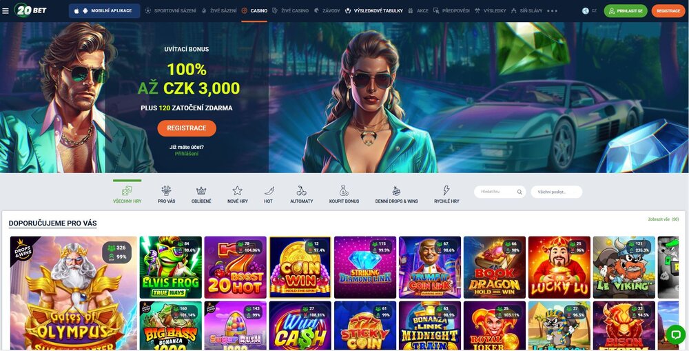 20BET slots