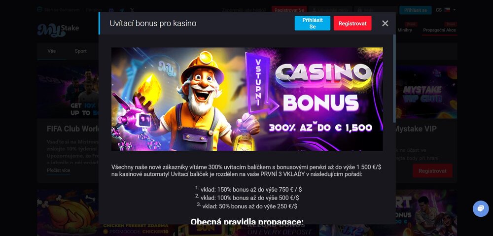 mystake casino welcome bonus