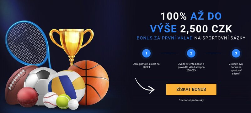 20BET welcome bonus €100