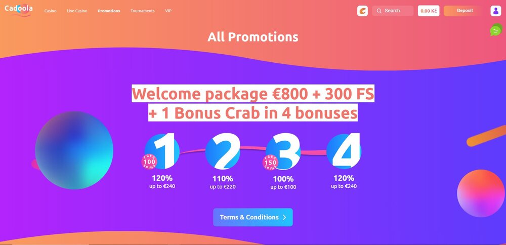 cadoola top bonuses