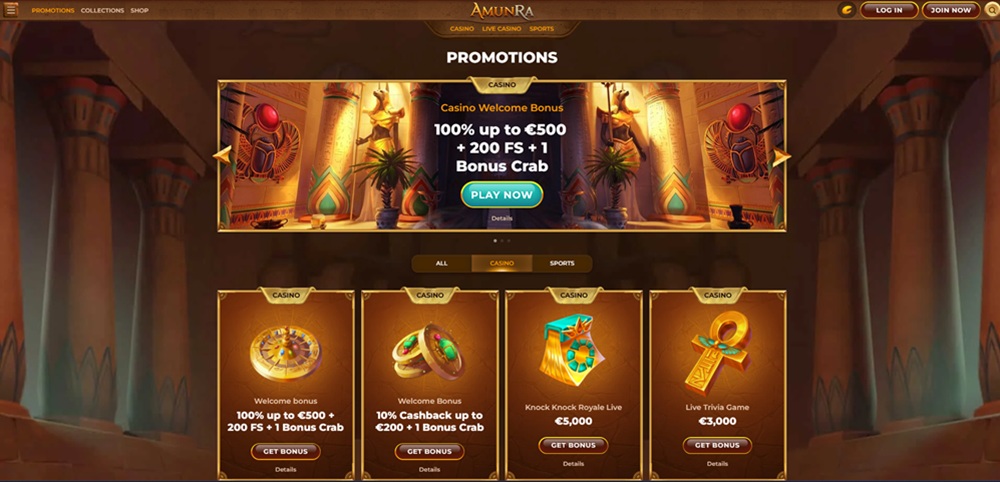 AmunRa bonuses