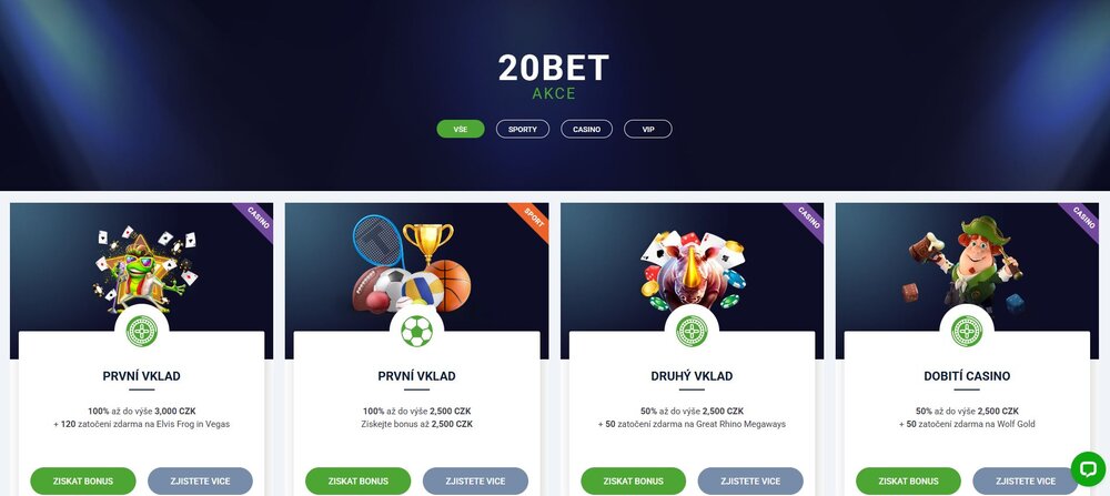 20bet bonuses