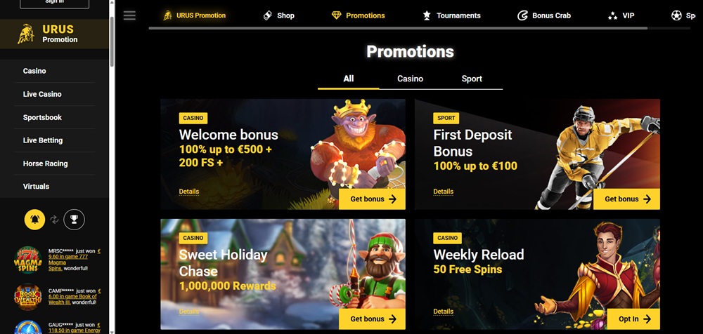 ZetCasino bonuses en