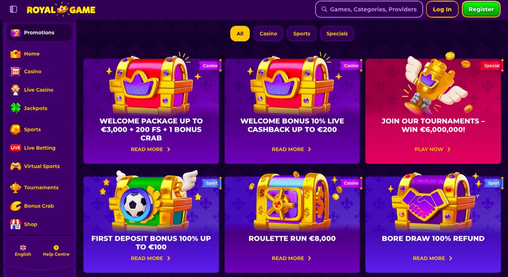 Royal Game bonuses