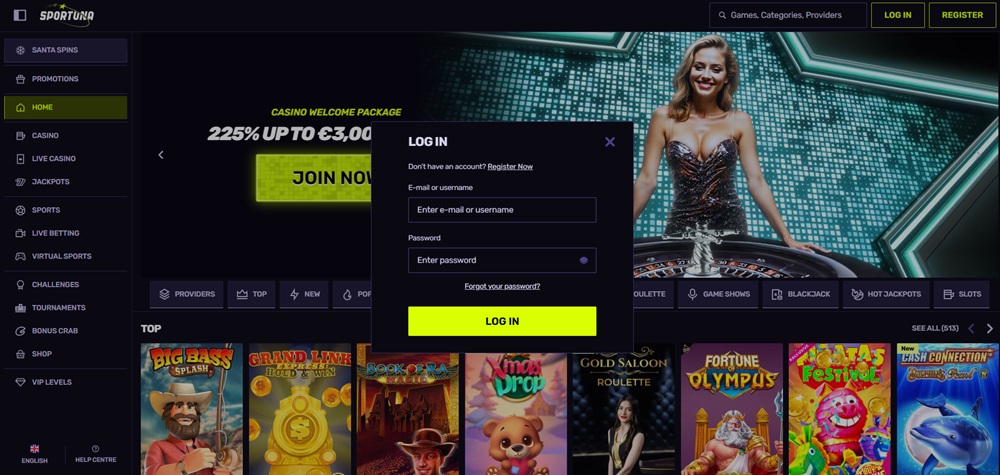 Sportuna login