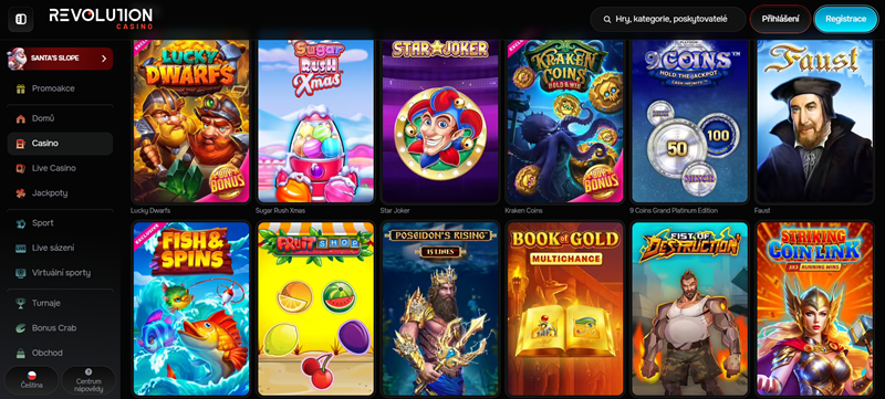 Revolution Casino slots