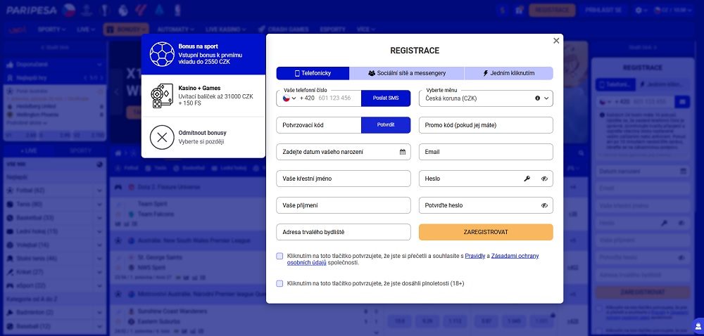 PariPesa registration preview