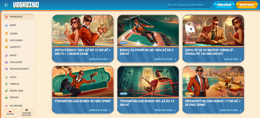 Vegasino bonuses
