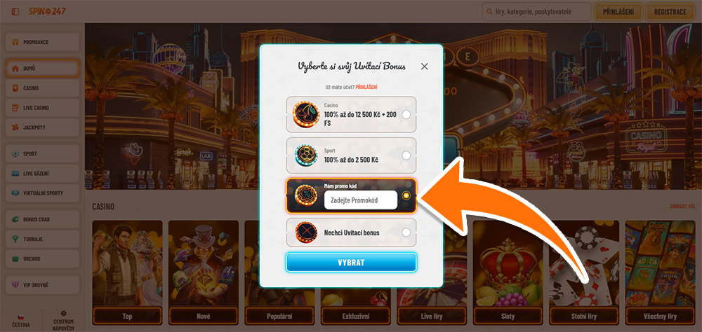 Spin247 promo code