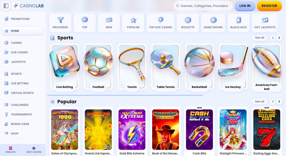CasinoLab website