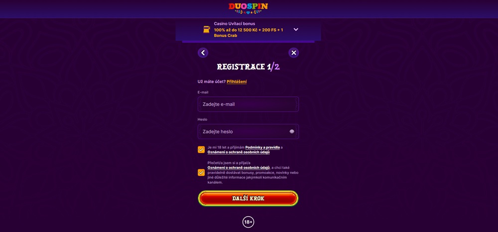 Duospin registration