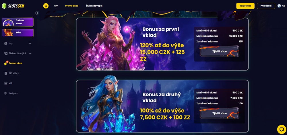 Welcome bonus Slotsgem
