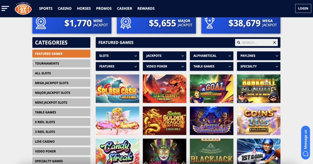 GTbets casino preview