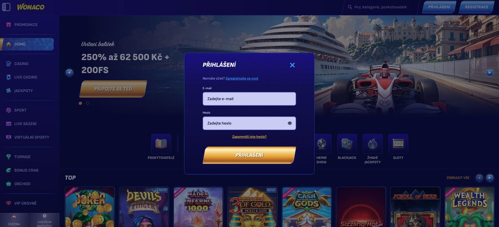 Wonaco login