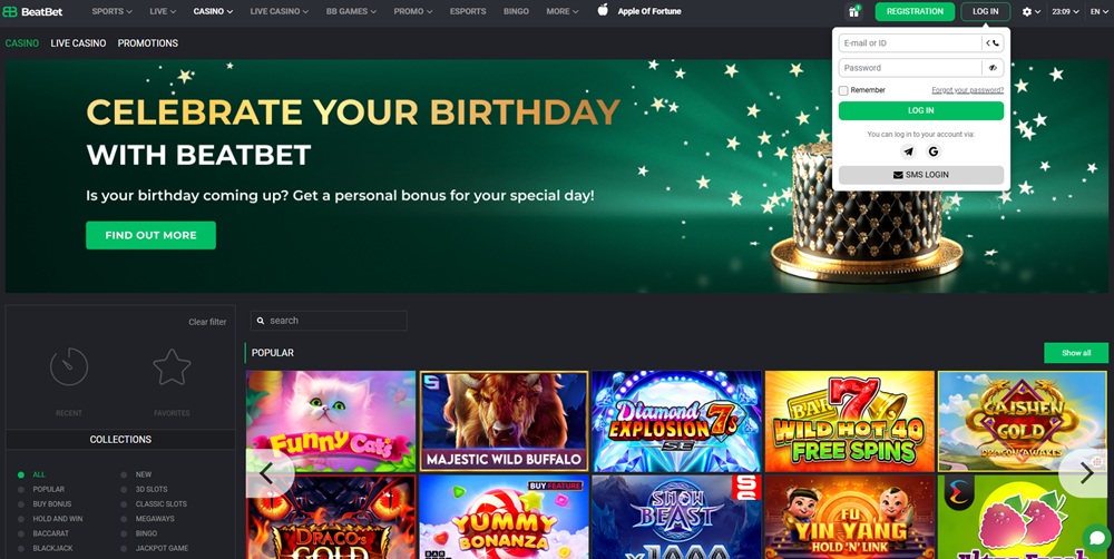 Login at BeatBet